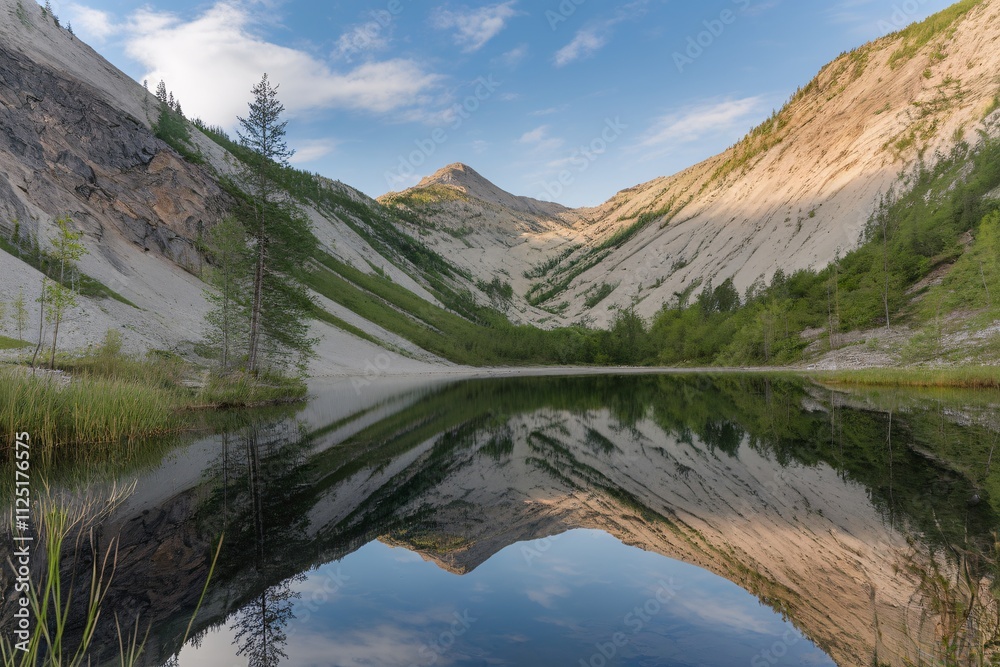 Serene Mountain Lake Reflection Serene Mountain Lake Reflection