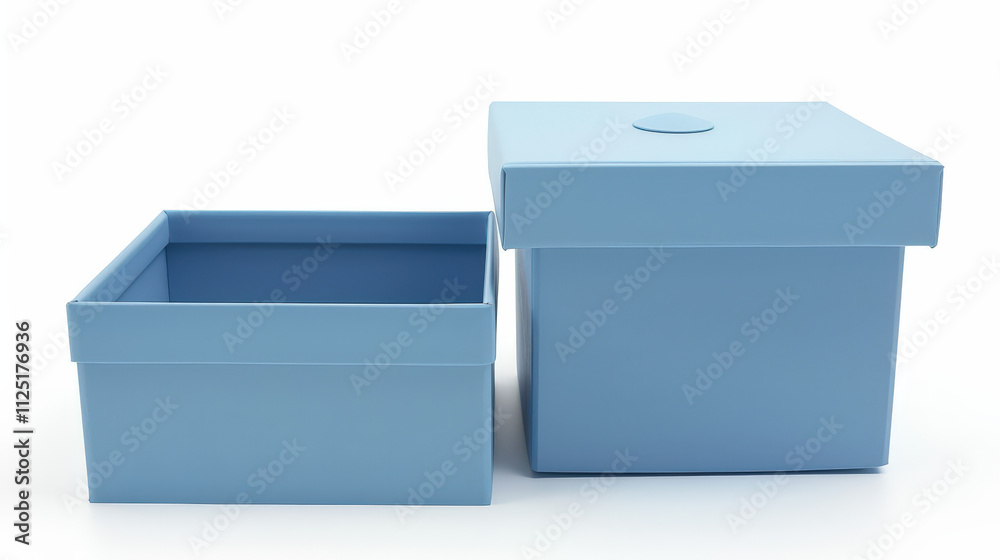 blue gift box isolated on white blue gift box isolated on white