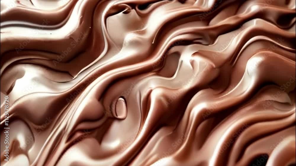 Beautiful tasty liquid chocolate on the wave abstract dark background Beautiful tasty liquid chocolate on the wave abstract dark background
