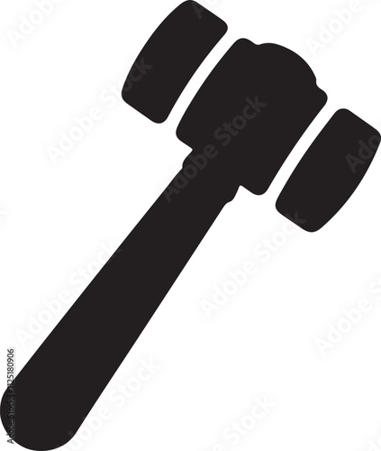 Gavel Silhouette Vector Icon Design Illustration