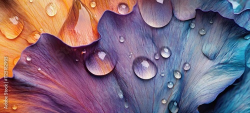Vibrant Dewdrops on Petals: A Macro Photography Masterpiece
