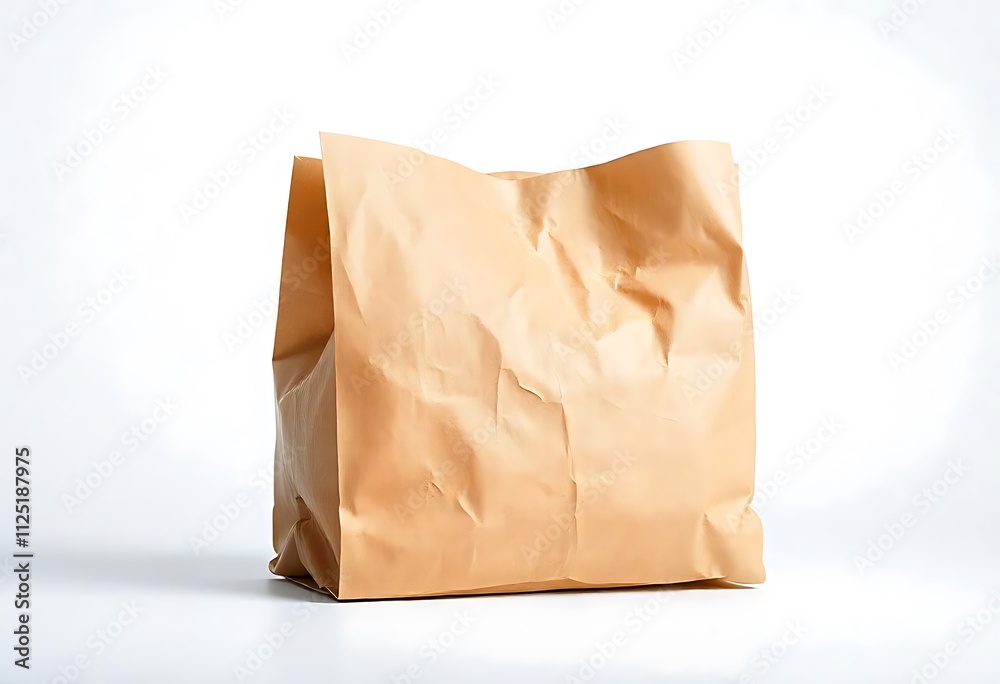 paper bag isolated on white background paper bag isolated on white background