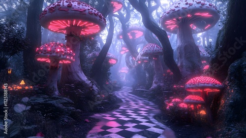 A alice in wonderland background