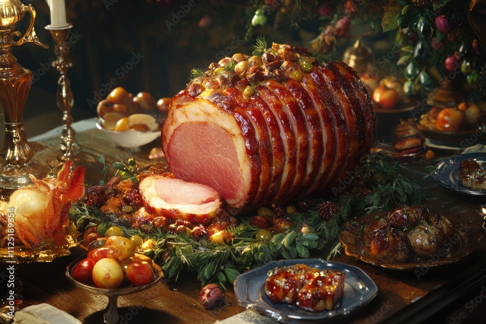 glazed ham image glazed ham image