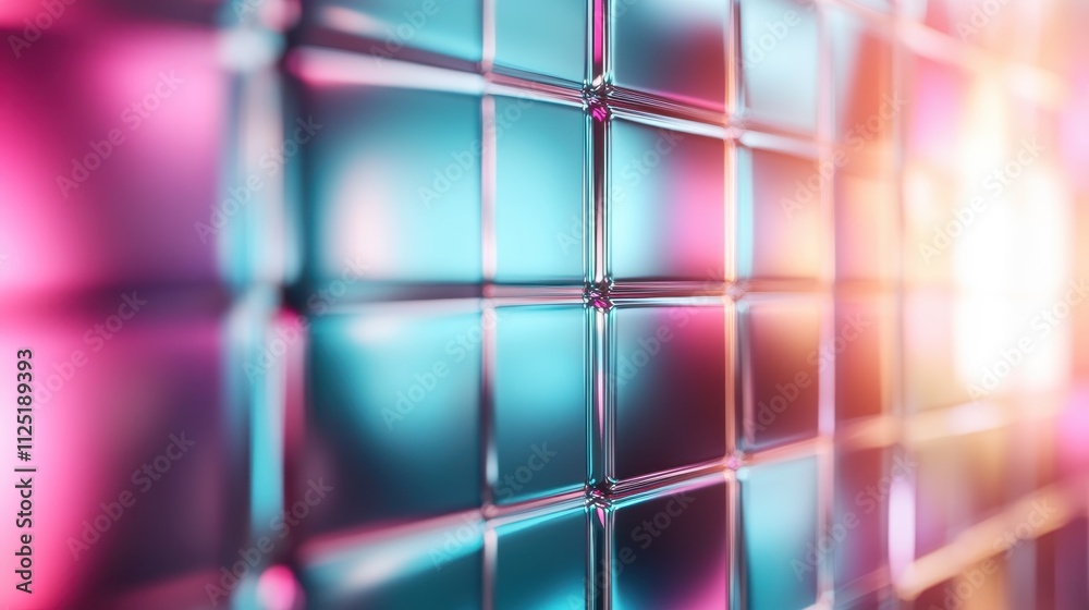 An aesthetically pleasing abstract image featuring a grid of geometric shapes, with smooth transitions between pink and blue hues, evoking a serene visual experience. An aesthetically pleasing abstract image featuring a grid of geometric shapes, with smooth transitions between pink and blue hues, evoking a serene visual experience.