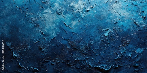 Gritty Relief: Dark Blue Texture Background with Grunge Design