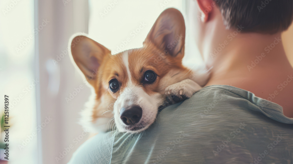 cute corgi looking into the camera cute corgi looking into the camera
