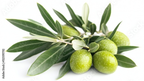 Wallpaper Mural Fresh Olives and Leaves - A Natural and Healthy Food Torontodigital.ca