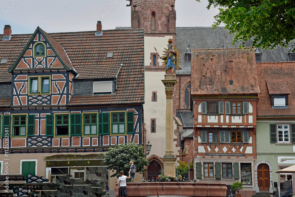 Fotografie ladenburg. altstadt