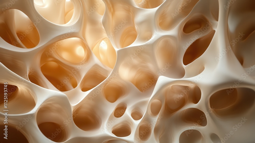 This dynamic image depicts a mesh of flowing, organic shapes with a warm, amber glow, showcasing intricate patterns and layers in an abstract style. This dynamic image depicts a mesh of flowing, organic shapes with a warm, amber glow, showcasing intricate patterns and layers in an abstract style.