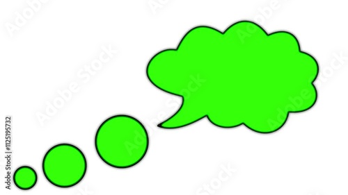 modern frame speech bubble animation motion graphics  speech bubble or speech balloon animation. chroma white background.