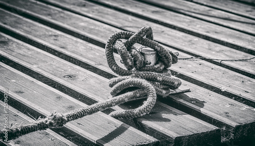 The cleat is the most common way to tie a boat to a dock.