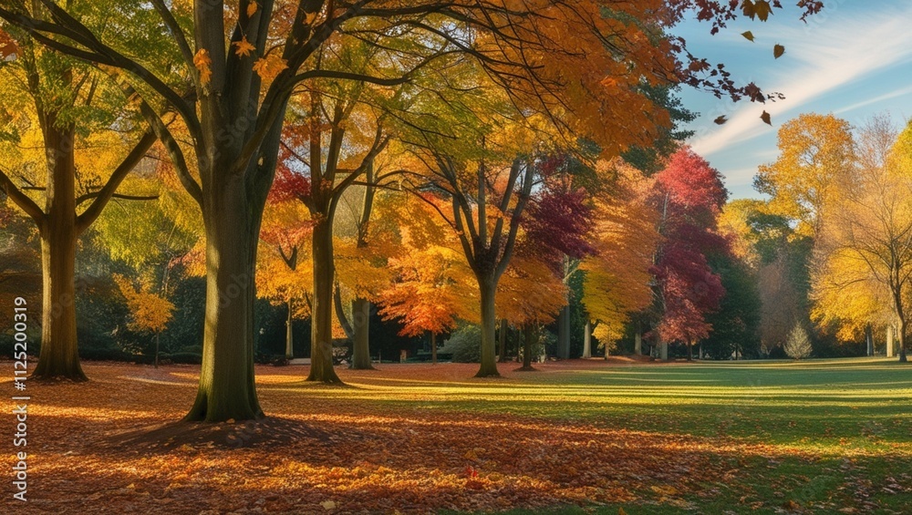 Fototapeta premium autumn in the park
