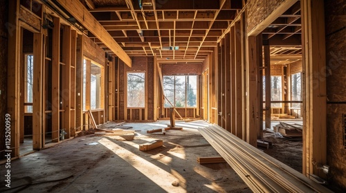 Home Construction and Renovation: Building a New Wood Frame Room Addition photo