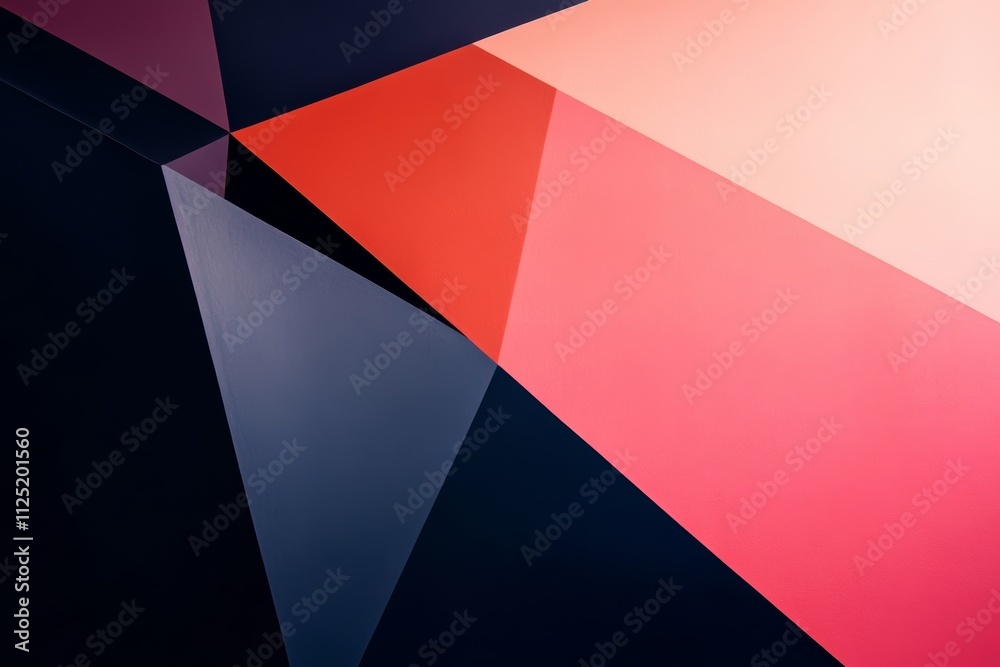 Abstract Geometric Composition with Vivid Color Palette Abstract Geometric Composition with Vivid Color Palette