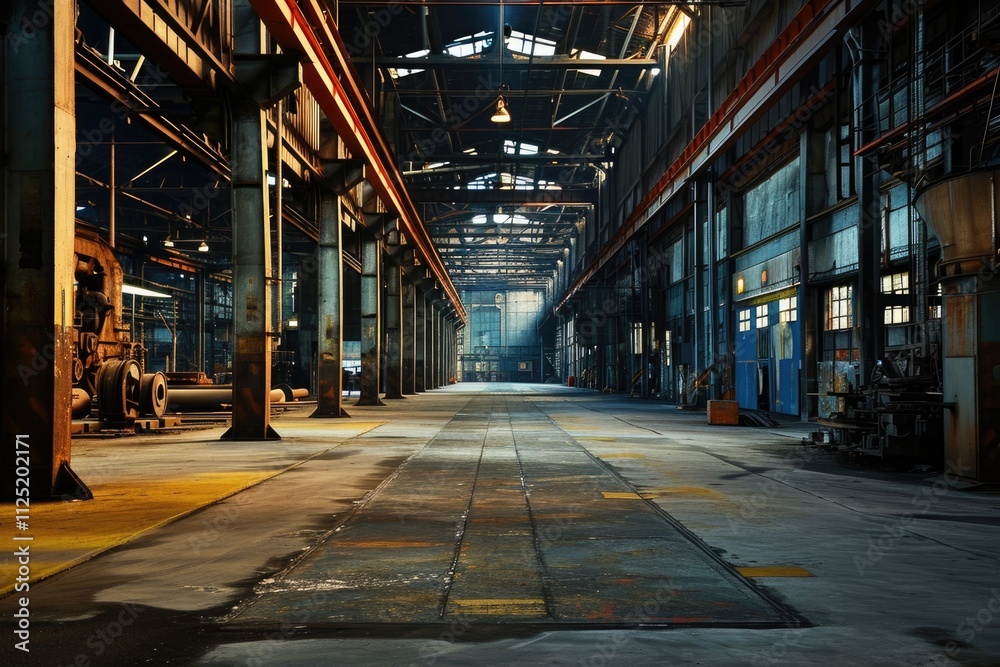 Industrial Interior: Inside a Creepy, Abandoned Repair Station Hall Industrial Interior: Inside a Creepy, Abandoned Repair Station Hall