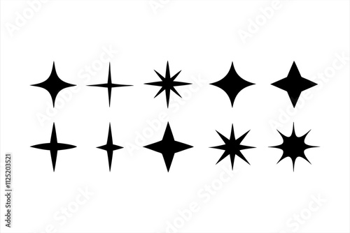 star vector, gold shooting star icon vector illustration