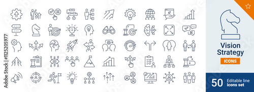 Vision icons Pixel perfect. solution, target, arrow,...	

