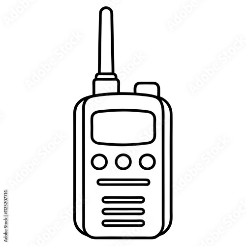 Walkie-Talkie Vector Icon Design