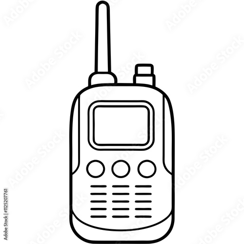 Walkie-Talkie Vector Icon Design