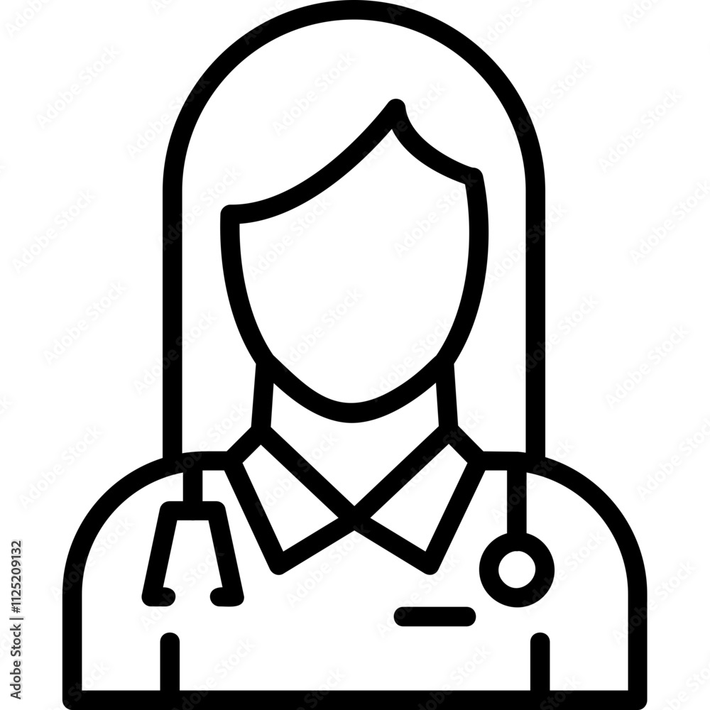 Female Doctor Icon Female Doctor Icon