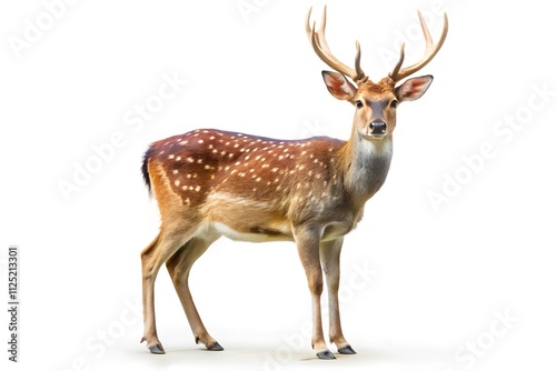 Deer on white background