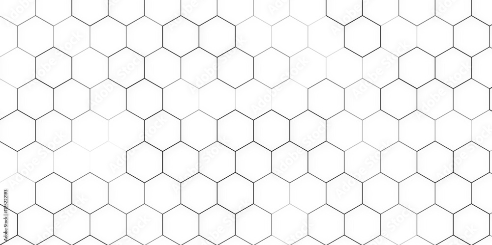 Naklejka premium Hexagons pattern. Geometric abstract background with simple hexagonal elements. Japanese traditional pattern. Seamless Japanese pattern material.