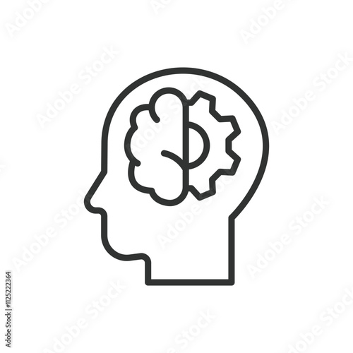 Brain recovery, icon in line design. Brain, recovery, health, healing, neuroplasticity, therapy, regeneration on white background vector. Brain recovery editable stroke icon