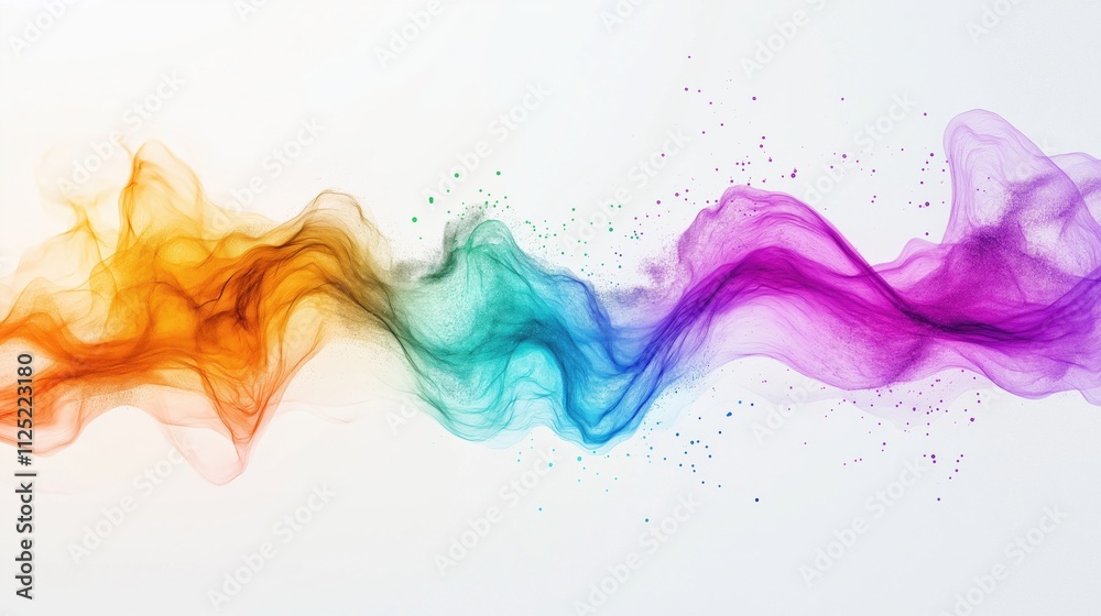 Fototapeta premium Vibrant Colorful Sound Wave Illustration Design