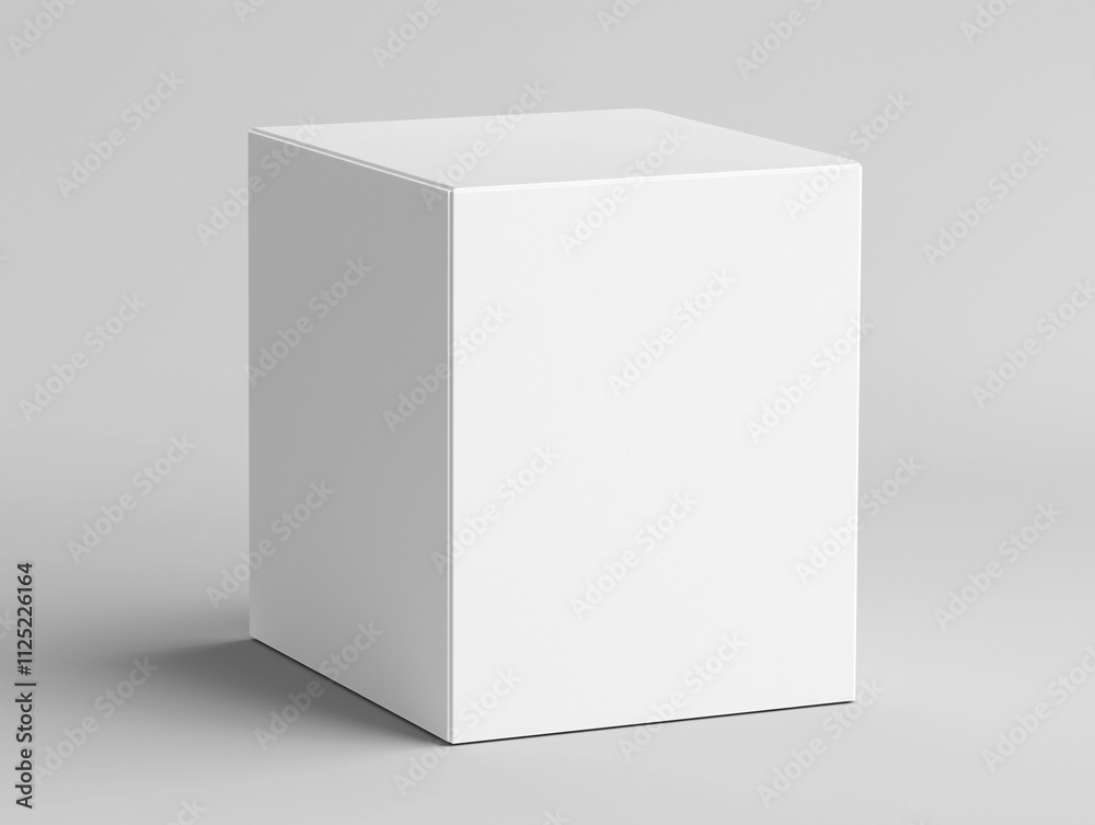 A white cardboard box with blank space for text, isolated on a clean background. The product is designed as an elegant and minimalist packaging. isolated on a pure white background. A white cardboard box with blank space for text, isolated on a clean background. The product is designed as an elegant and minimalist packaging. isolated on a pure white background.