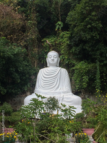 buddha statue in the garden	 photo