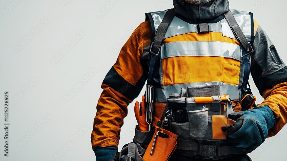 Industrial Worker in Safety Gear Industrial Worker in Safety Gear