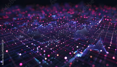 fiber optics background with lots spots