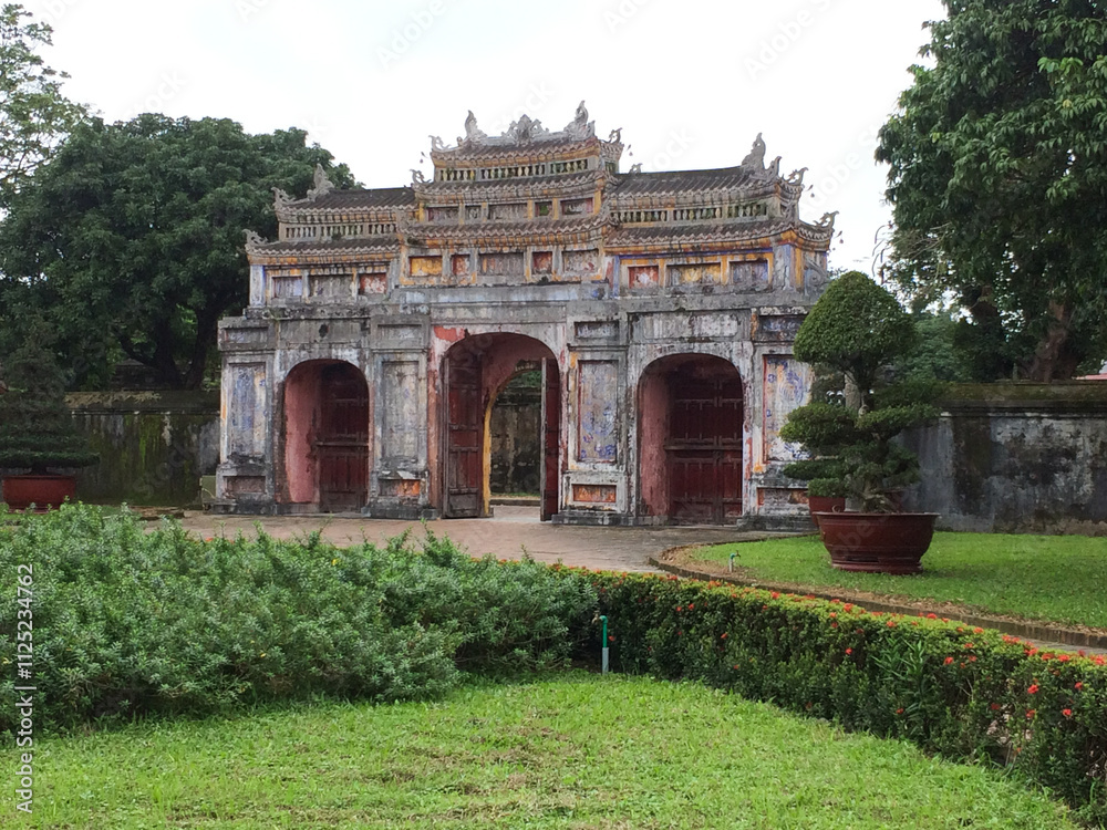 Fototapeta premium Imperial City in Hue Vietnam 