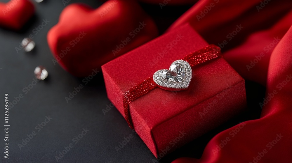 valentines day theme, valentines day vision with heart-shaped boxes, diamonds, and a luxe red silk touch by the designer valentines day theme, valentines day vision with heart-shaped boxes, diamonds, and a luxe red silk touch by the designer