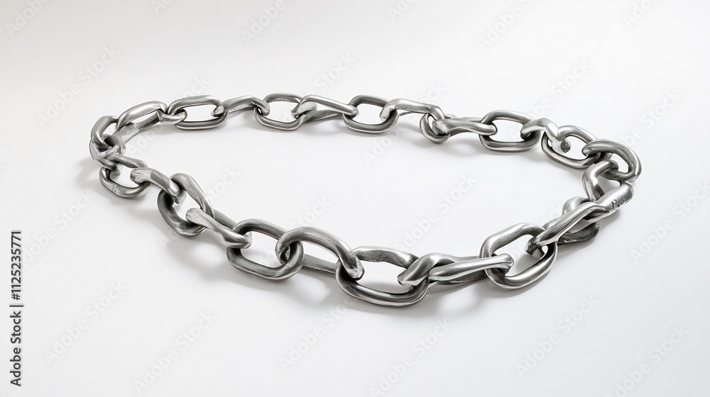 A Close-Up of a Metal Chain, Studio Shot A Close-Up of a Metal Chain, Studio Shot