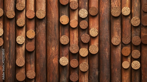 Wine corks background horizontal photo