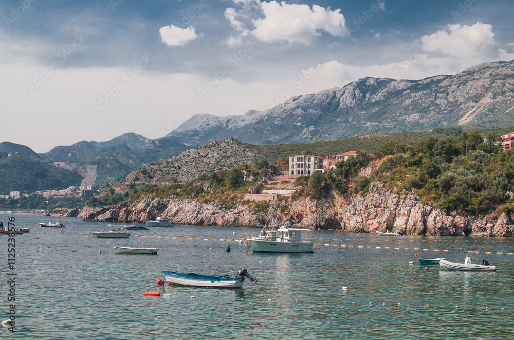Fototapeta premium Resort village Pržno in the municipality of Budva, Montenegro.