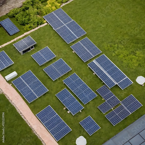 solar panels on the roof