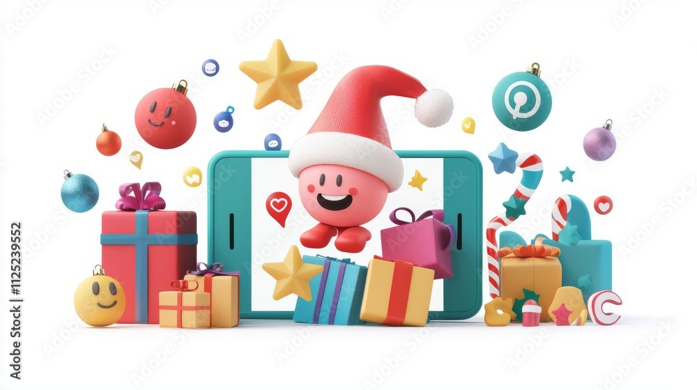 Colorful festive celebration with gifts and joy. Colorful festive celebration with gifts and joy.