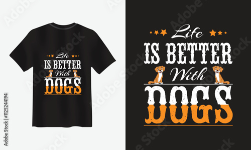 T-shirt design with the quote 