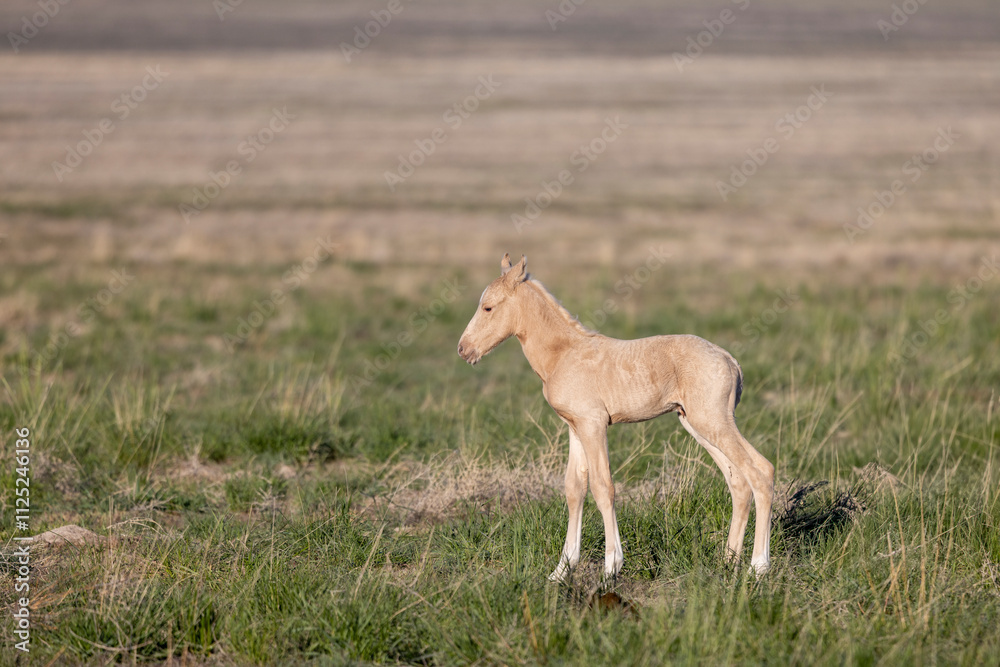 Wild Horse Foal in Springtime in the Utah Desert Wild Horse Foal in Springtime in the Utah Desert