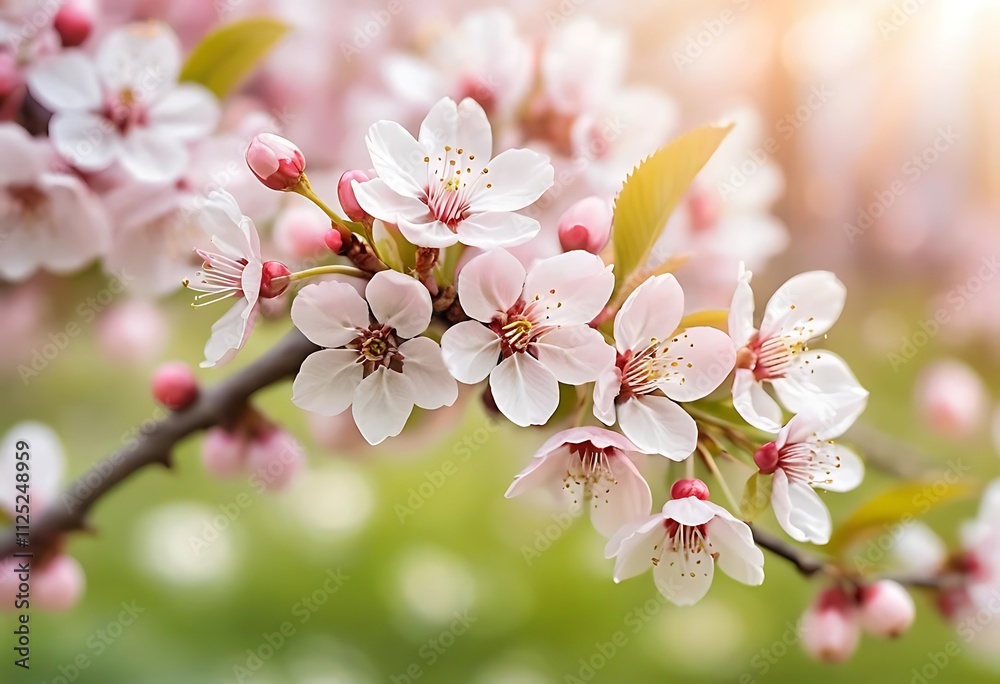 Obraz premium Peach blossom in spring