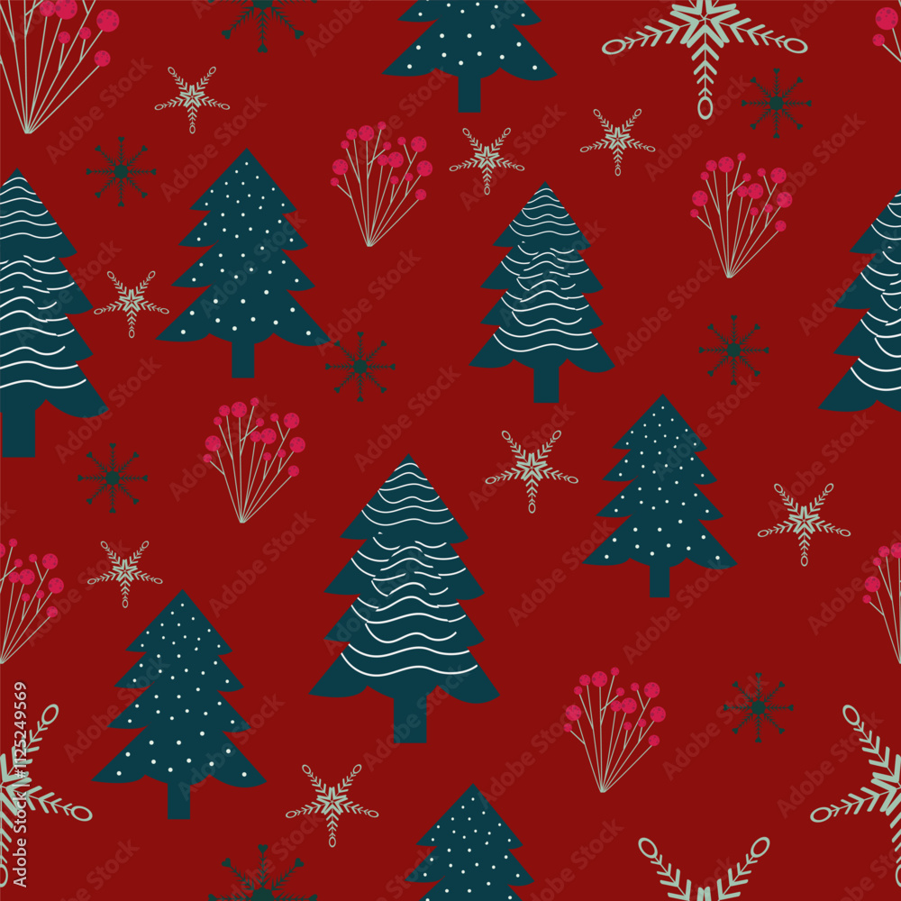 Print Winter holidays background with winter tree and snowflakes. Winter card design. seamless White snow falling on sky blue pattern. repeating texture for greeting card or banner. Vector eps10 Print Winter holidays background with winter tree and snowflakes. Winter card design. seamless White snow falling on sky blue pattern. repeating texture for greeting card or banner. Vector eps10