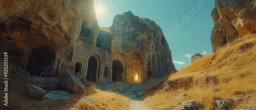 Ancient Vardzia Cave Monastery Georgia s Historic Rock Hewn City photo