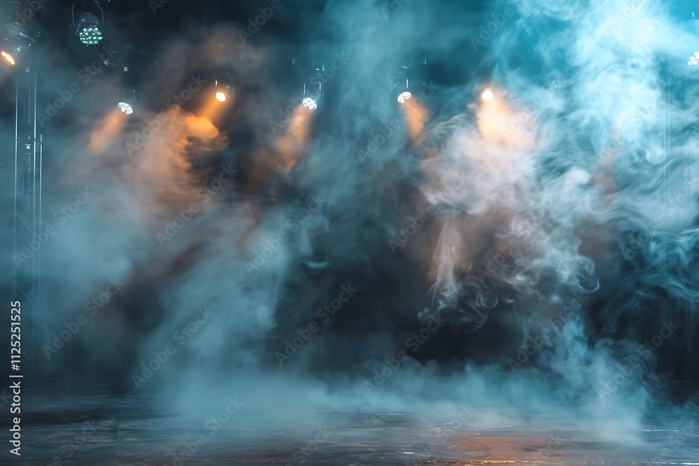 custom made wallpaper toronto digitalStage spotlight with smoke on the stage