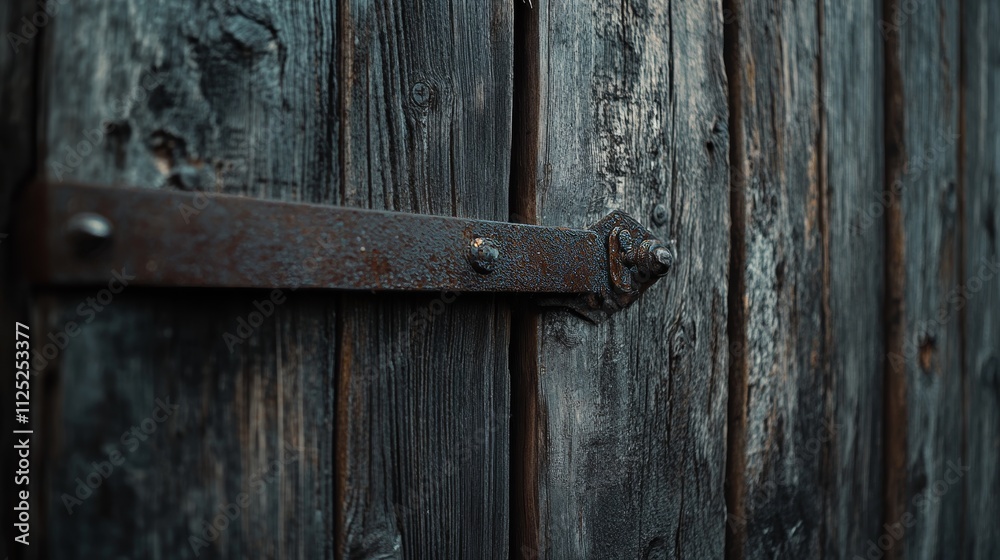 Door of old barn with copy space Door of old barn with copy space