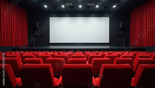 An inviting cinema banner for 'World Cinema Day' showcasing red seating and a large screen, celebrating the joy and magic of film.