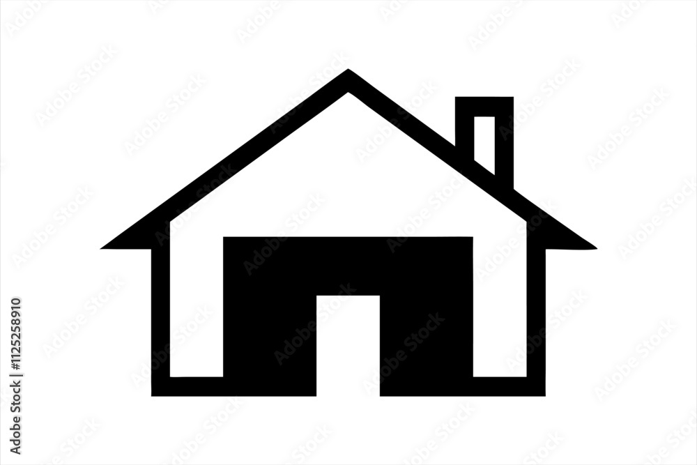 house vector, house icon logo, home logo vector art illustration house vector, house icon logo, home logo vector art illustration