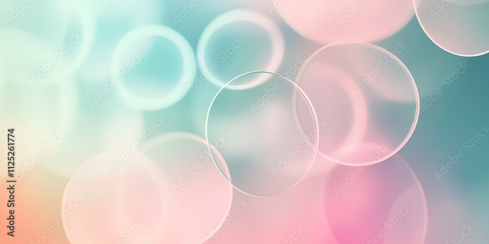 Soft Abstract Pastel Bubbles in Gradient Colors Soft Abstract Pastel Bubbles in Gradient Colors